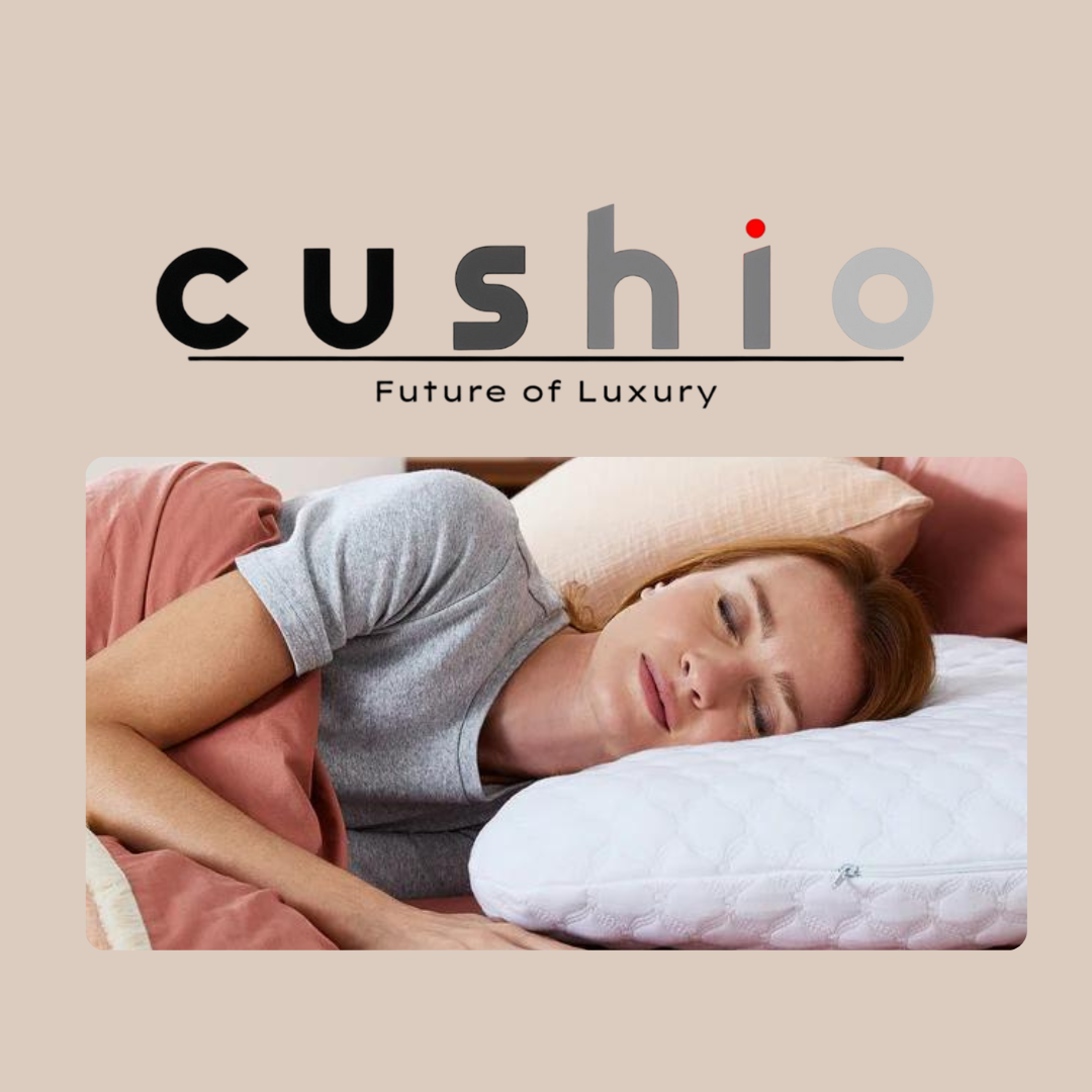 CUSHIO Cervical Butterfly Pillow | Orthopedic Memory Foam for Neck & Shoulder Pain Relief | Contour Pillow with Arm Rest | Dual Height Design for Side & Back Sleepers